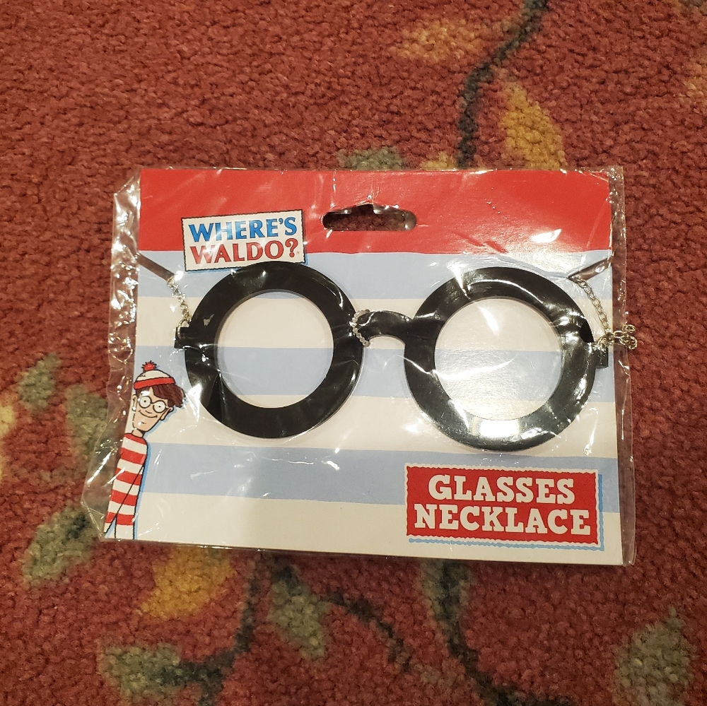 Where's Waldo Glasses Necklace